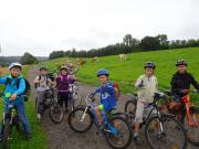 mit dem Mountainbike quer durch den Abtwald