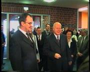 Ministerpräsident Milbradt und Bürgermeister Thomas Probst