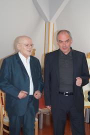 Walter Linke und Bürgermeister Thomas Probst