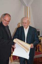 Überreichung der Ehrenurkunde