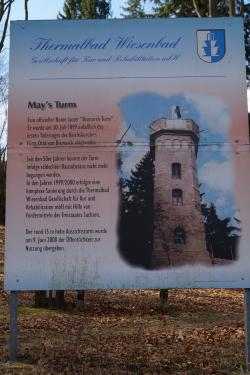 Bismarckturm, Thermalbad Wiesenbad