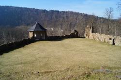 Gartenansicht Burg Scharfenstein