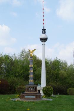 Miniwelt Lichtenstein, Siegessäule und Fernsehturm Berlin
