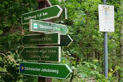 Hinweisschilder Querenbachtalsperre Stollberg