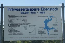 Hinweistafel Talsperre Eibenstock