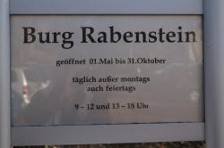 Burg Rabenstein, Öffnungszeiten