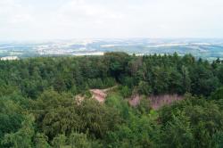 Aussicht vom Aussichtsturm auf dem Rochlitzer Berg