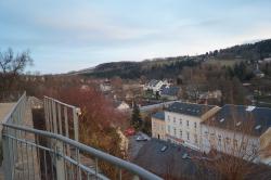 Schloss Wildeck mit Blick auf einen Teil der Stadt Zschopau