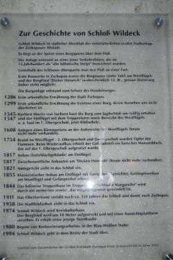zur Geschichte des Schlosses Wildeck, Zschopau